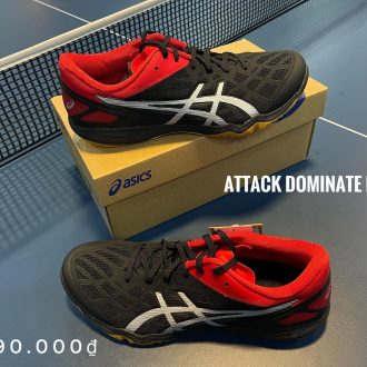 Asics Dominate đen đỏ